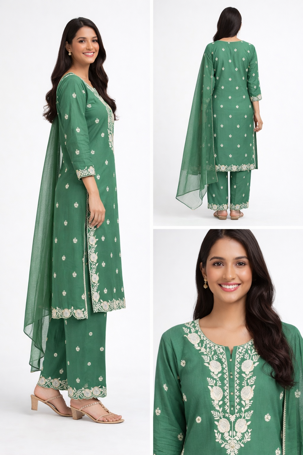 Green 3 piece suit