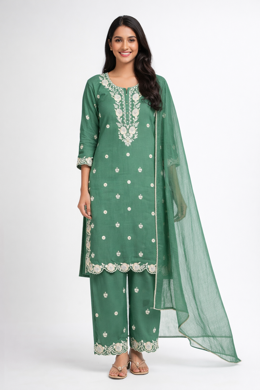 Green 3 piece suit