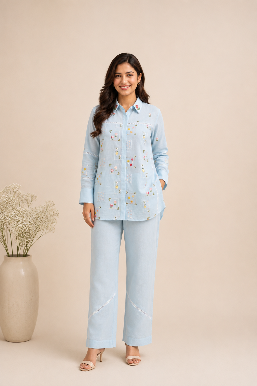 Mul Chanderi Coord Set