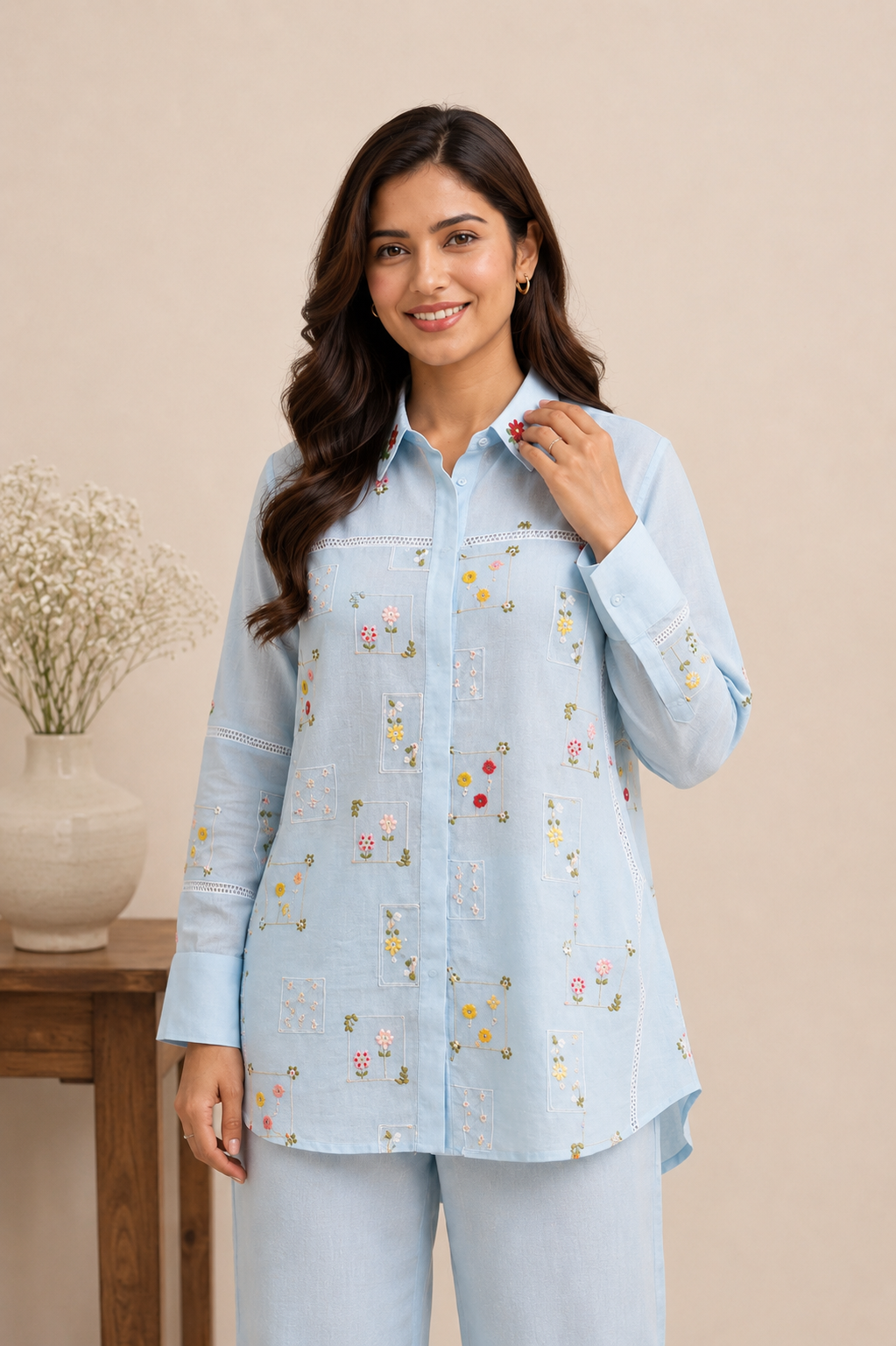 Mul Chanderi Coord Set