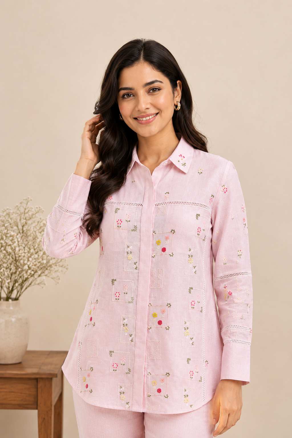 Mul Chanderi Coord Set