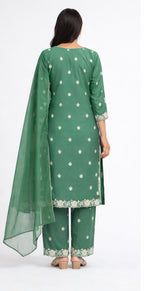 Green 3 piece suit